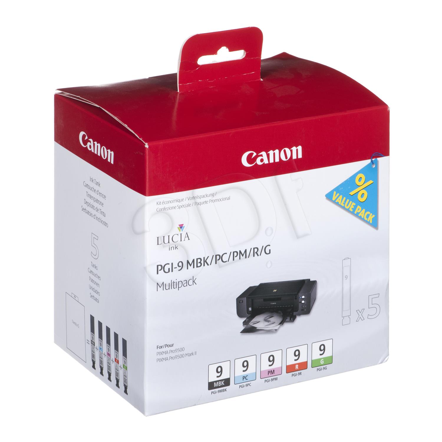 Cartridge Canon PGI9 MBK/PC/PM/R/G MultiPack | Pixma Pro 9500 kārtridžs