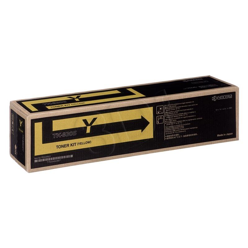 Toner Kyocera TK-8305Y | 15000 pages | Yellow | TASKalfa 3050ci 3550ci 3051ci toneris