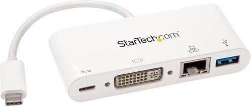 StarTech.com USB-C Multiport Adapter fr Laptops - Stromversorgung - DVI - Gb... aksesuārs portatīvajiem datoriem