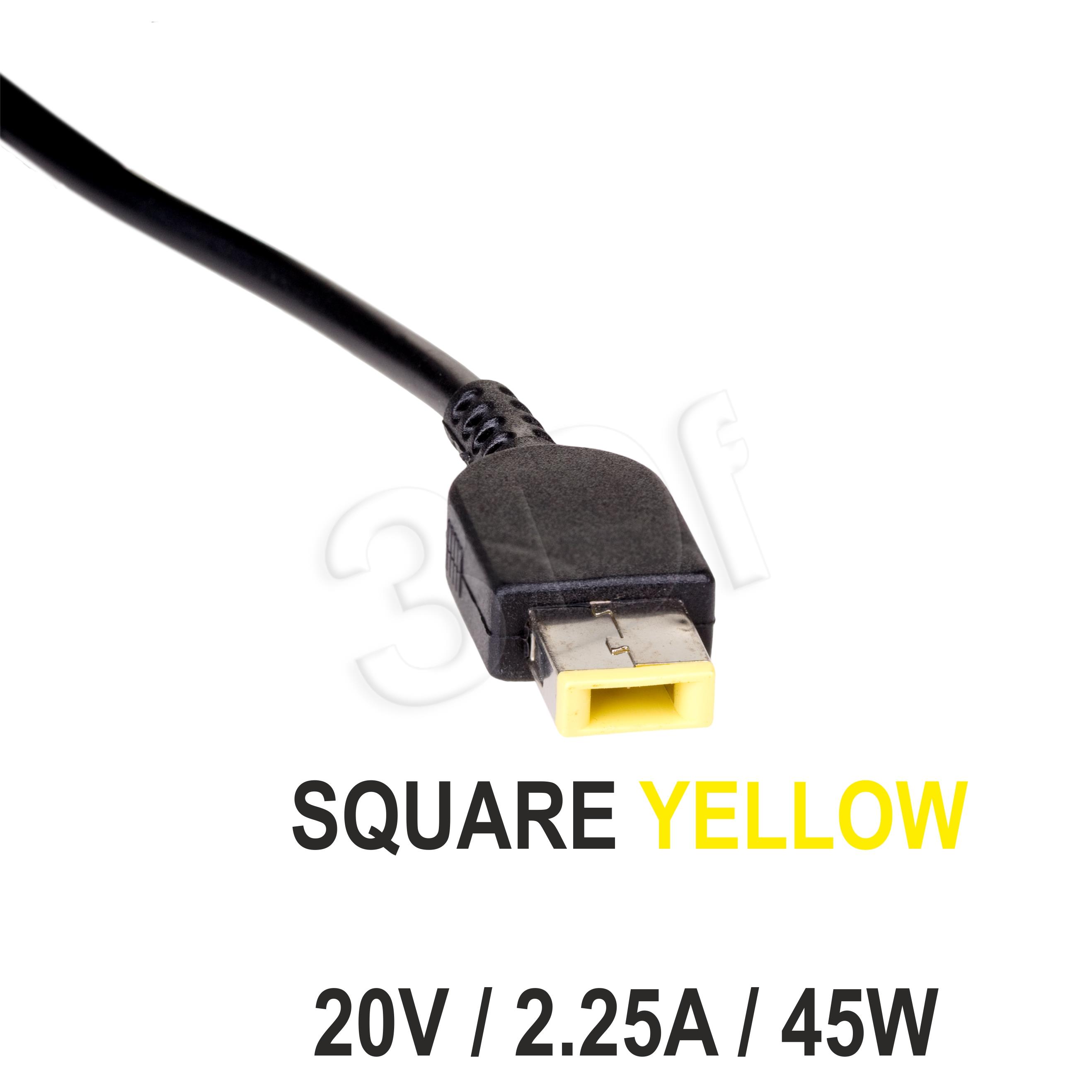 Akyga Dedicated AK-ND-51 20V/2.25A 45W Square yellow LENOVO portatīvo datoru lādētājs