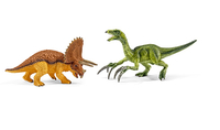 Schleich Dinosaurs Triceratops + Therizinosaurus kl bērnu rotaļlieta