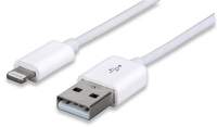 iLynk USB-Kabel Manhattan Typ A -> Lightning St/St 1m White aksesuārs portatīvajiem datoriem