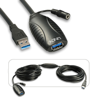 Lindy USB 3.0 Active Extension 10m USB kabelis