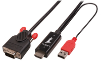Kabel HDMI an VGA aktiv, 2m  Stecker / Stecker aizsardzība ekrānam mobilajiem telefoniem