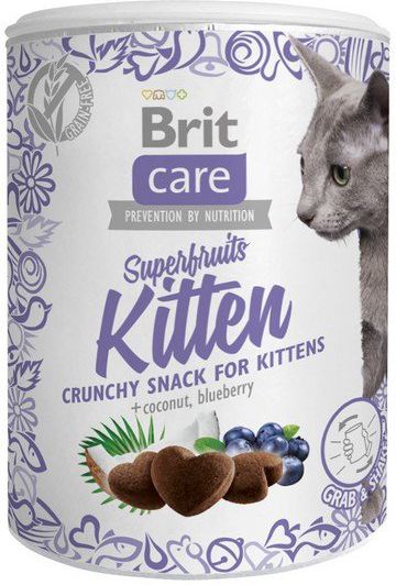 Brit Care Cat Snack Superfruits Kitten 100g 87120 (8595602521425) kaķu barība