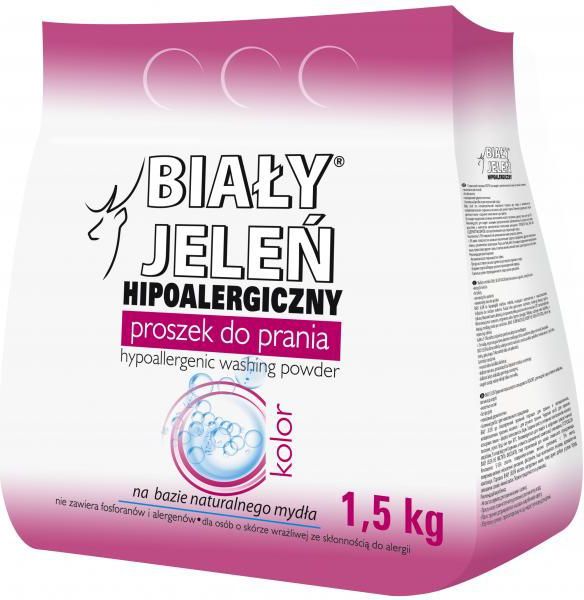 Bialy Jelen Hipoalergiczny proszek do prania Kolor 1,5kg (BJN000014) BJN000014 (5900133005949) Sadzīves ķīmija