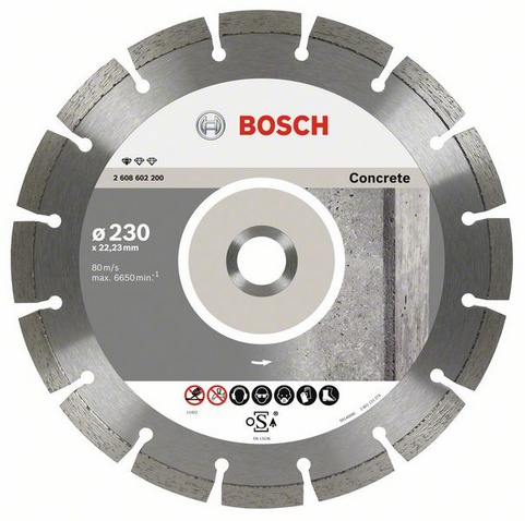 Bosch Diamond Abrasive Blade 125x22,23 Standard for Concrete