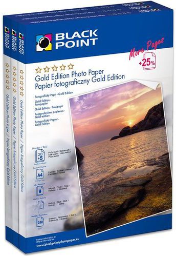 Black Point Papier fotograficzny do drukarki A6 (PFA6G230A) PFA6G230A (5907625612944) foto papīrs