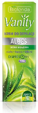 Bielenda Vanity Krem do bezpiecznej depilacji skory wrazliwej Aloes 100ml 136819 (5904879006819) kosmētika ķermenim