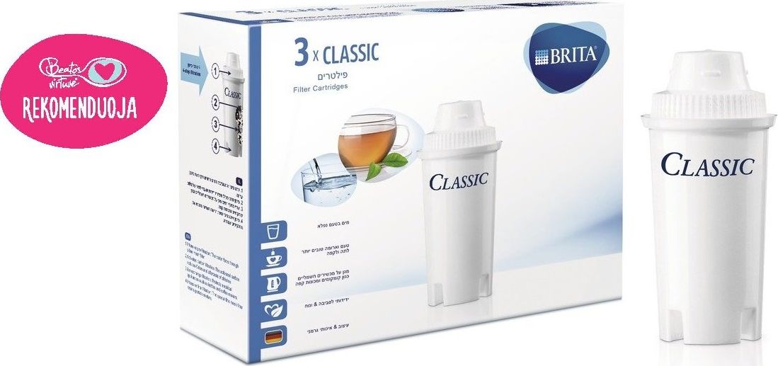 Brita Classic Water Filter | 3 pcs Virtuves piederumi