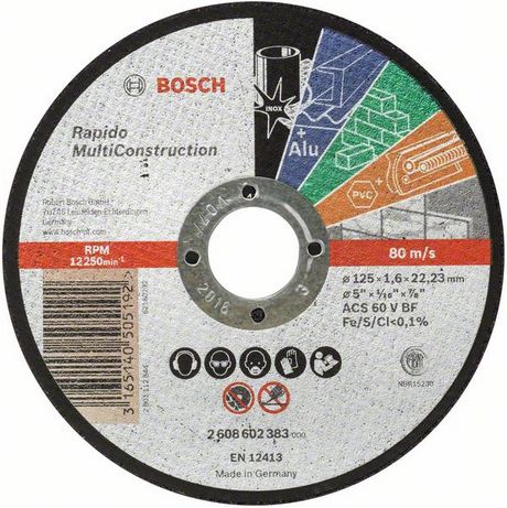 Bosch Cutting disc MultiConstruction125mm  