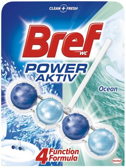 Bref Srodek do czyszczenia i czyszczenia WC BREF POWER AKTIV OCEAN, 50 g 12-097-N-10/1440 (9000100625135) Sadzīves ķīmija