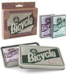 Bicycle Karty Retro Tin Gift Set 285585 (0073854023693) galda spēle