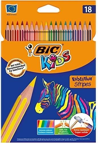 Bic Kredki Eco Evolution Stripes 14+4 kolory (950524) 278798