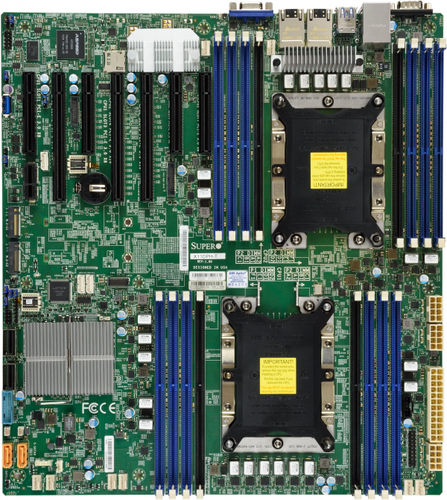 SUPERMICRO X11DPH-I C622 DDR4 M2 EATX VGA 2XGBE 10XSATA RETAIL         IN pamatplate, mātesplate