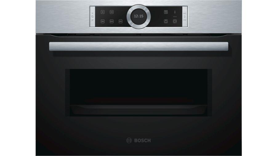 Bosch Serie 8 CFA634GS1 microwave Built-in 36 L 900 W Black,Stainless steel Mikroviļņu krāsns
