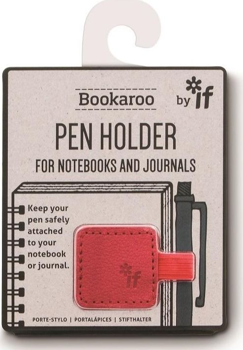 IF Bookaroo Pen Holder Uchwyt na dlugopis czerwony 343643 (5035393413064) biroja tehnikas aksesuāri