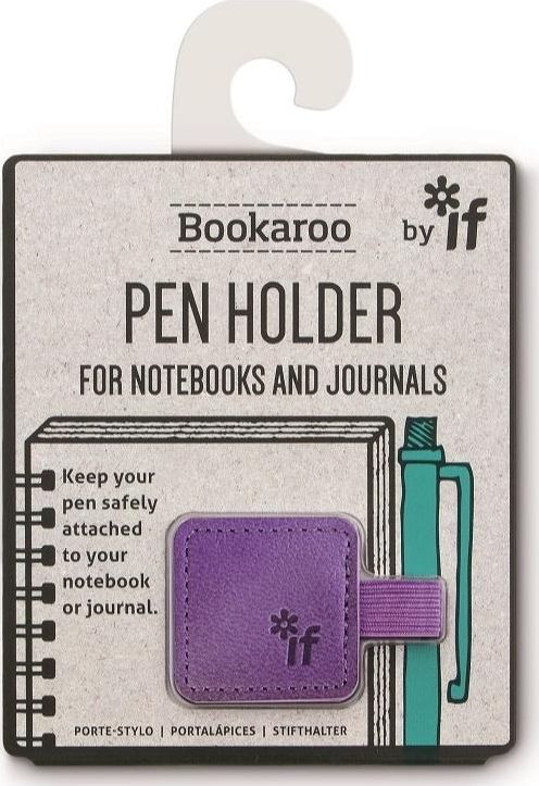 IF Bookaroo Pen Holder Uchwyt na dlugopis fioletowy 343644 (5035393413040) biroja tehnikas aksesuāri