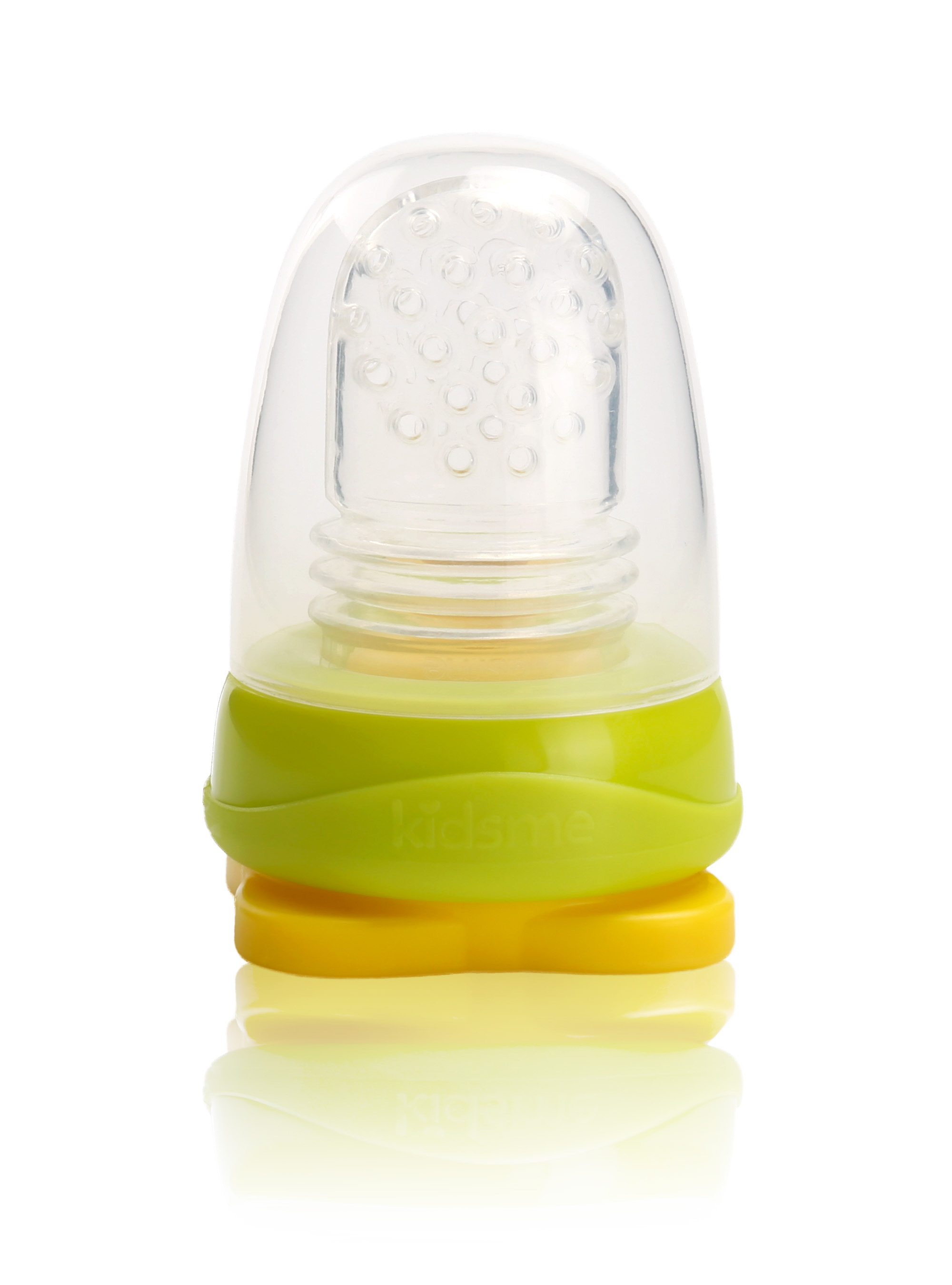 Kidsme Food Pouch adapteris mazuļa ēdināšanai no biezenīšu stāvpakām, Lime 160489 LI piederumi bērnu barošanai
