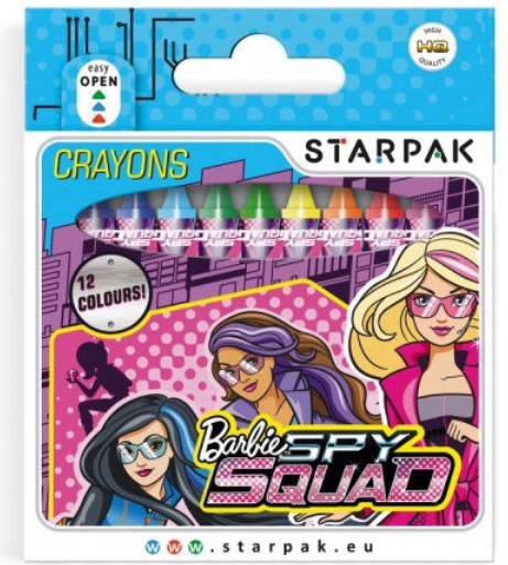 Starpak Kredki swiecowe Barbie Spy Squad (352909)