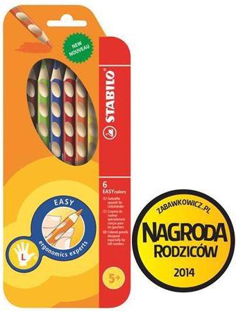 Stabilo Kredki Easycolors dla leworecznych 6 kolorow  - WIKR-0990173