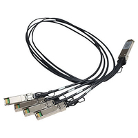 HPE X242 QSFP 4x10G SFP+ 1m DAC Cable datortīklu aksesuārs