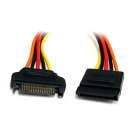 StarTech.com SATA Verlangerung 30cm - S-ATA 15 Pin Stromverlangerung Stecker ... adapteris