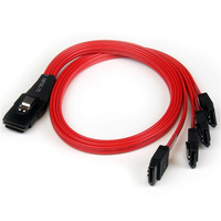 StarTech.com SFF-8087 auf 4x SATA Kabel 50 cm - Internes Mini SAS auf Serial-... adapteris