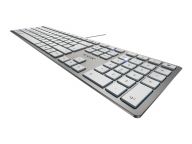 CHERRY TAS KC 6000 Slim for MAC silber USB engl.(GB) Layout klaviatūra