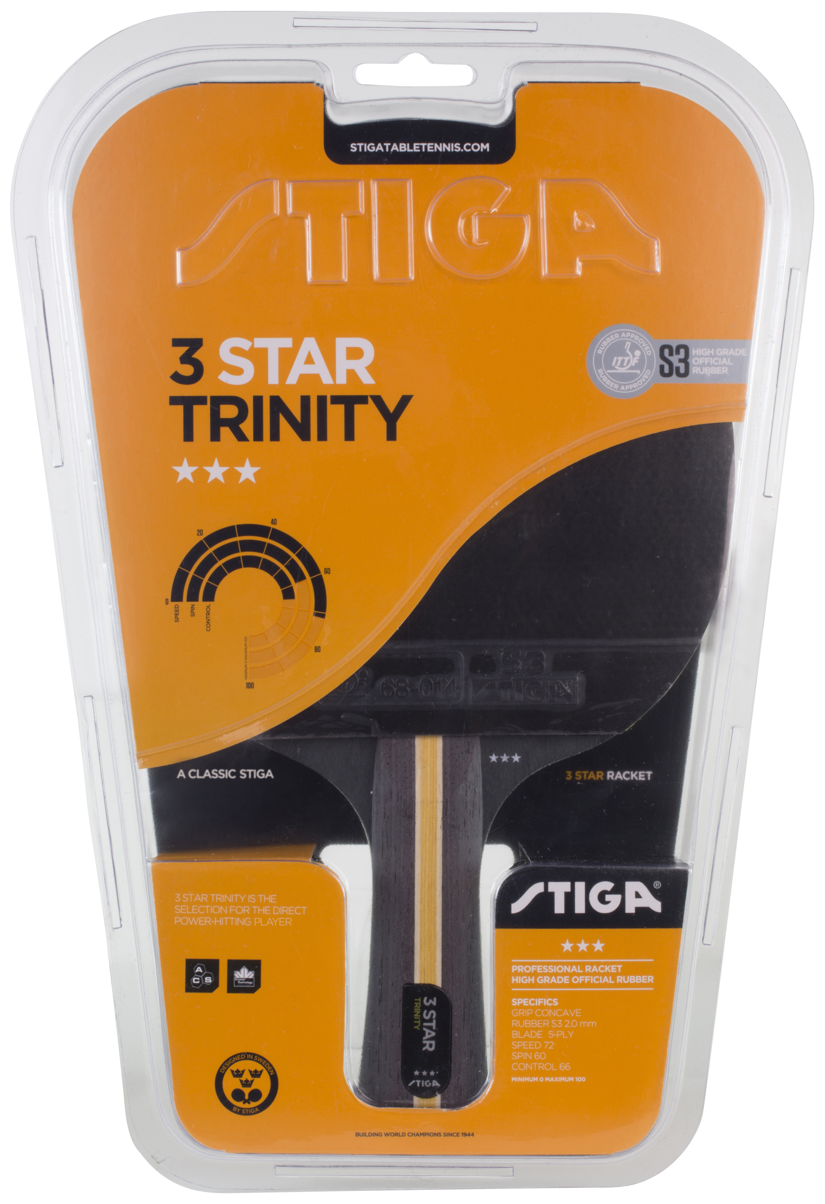 Trinity 3* (concave) galda tenisa rakete