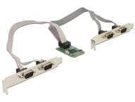 MiniPCIe I/O PCIe full size 4 x Serial RS-232 Serveru aksesuāri