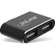 HUB USB InLine 2x USB-A 2.0 (33291S) USB centrmezgli