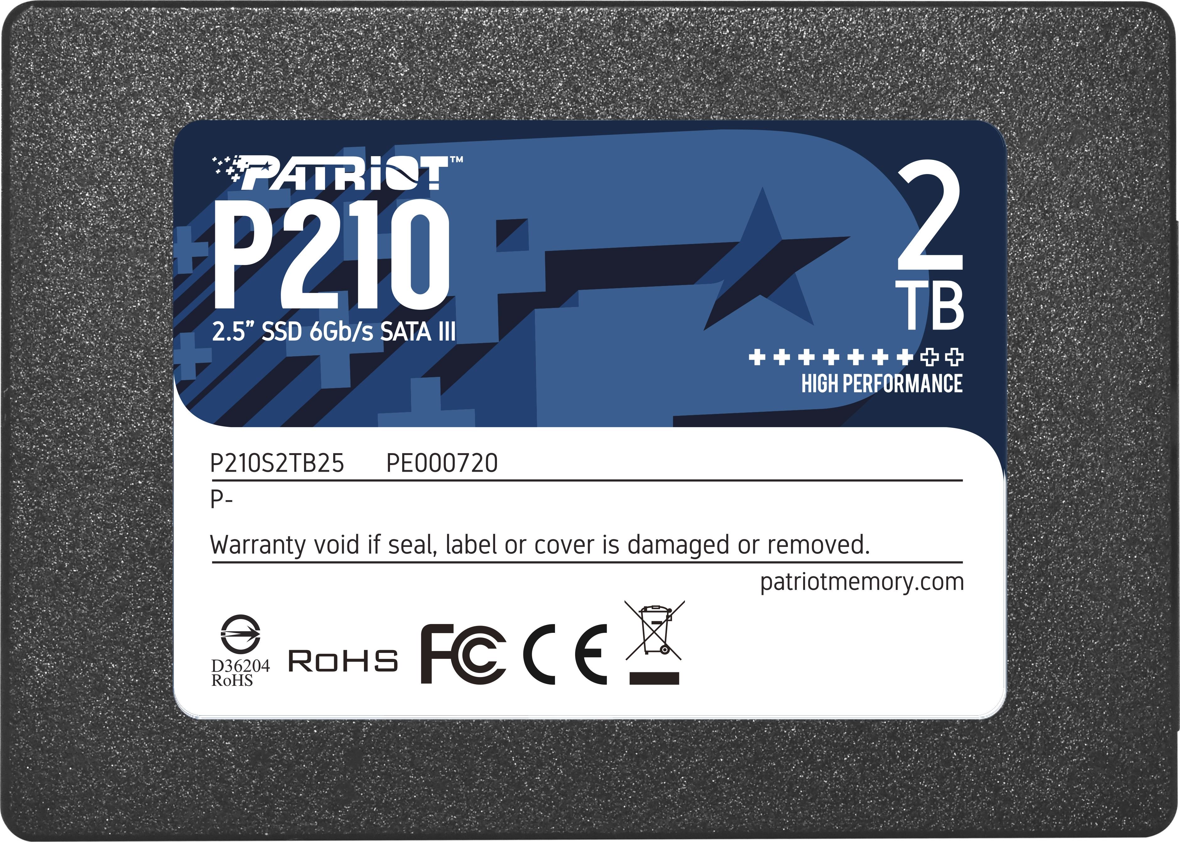 PATRIOT P210 2TB SSD 2.5inch SATA 3 SSD disks