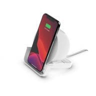 Belkin BoostCharge Wirel. Charg. Stand+Speaker white AUF001vfWH iekārtas lādētājs