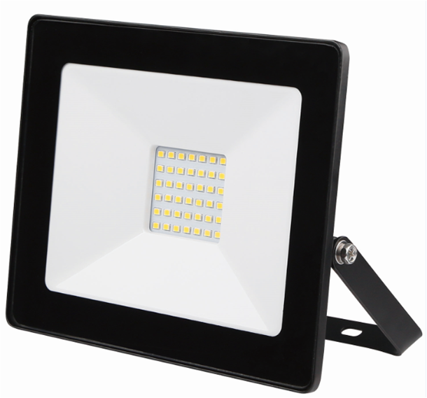 BESK Prozektors LED 10W/IP65 melns apgaismes ķermenis