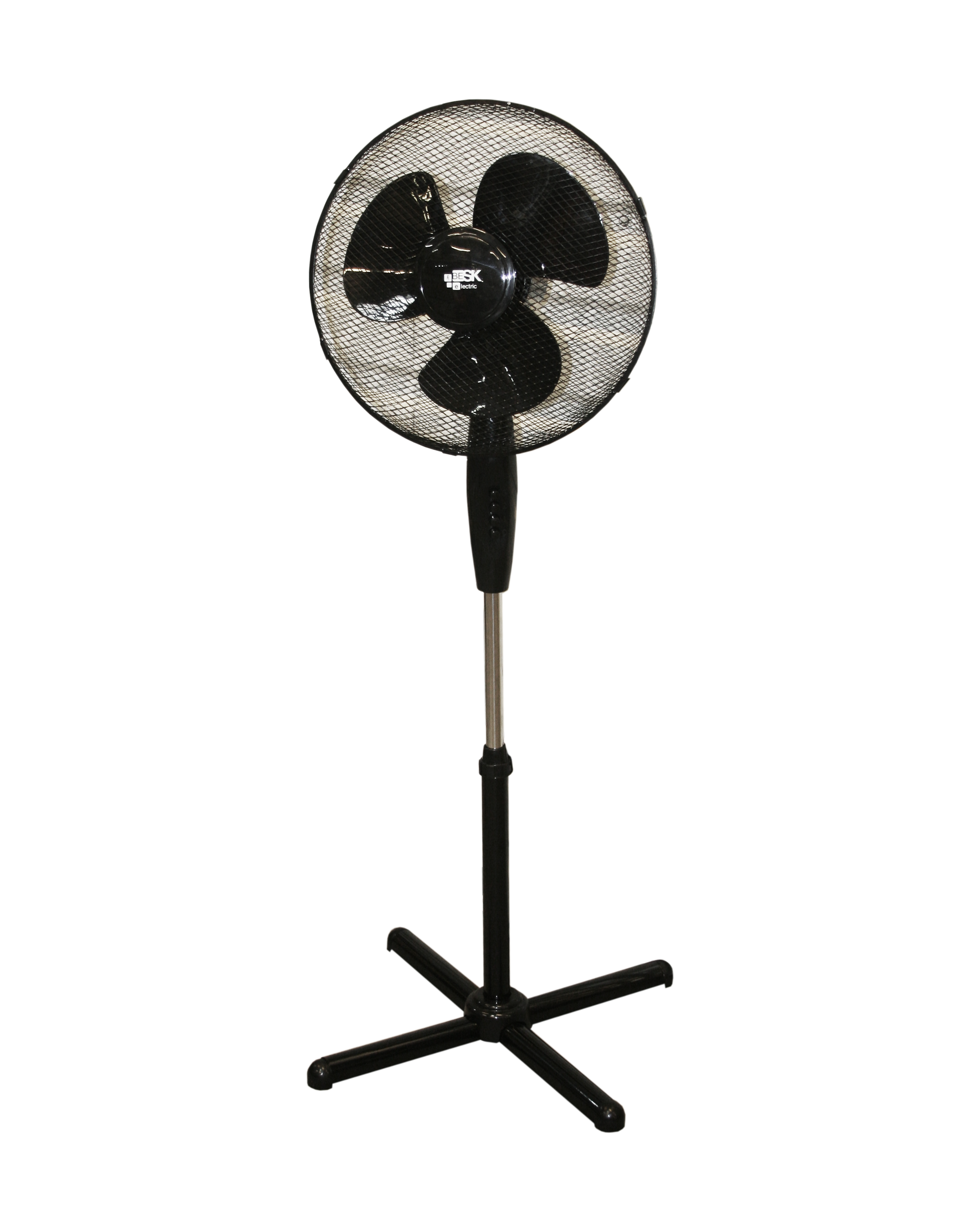 BESK Gridas ventilators 40.64cm, 40W, 3 atrumi, melns Klimata iekārta