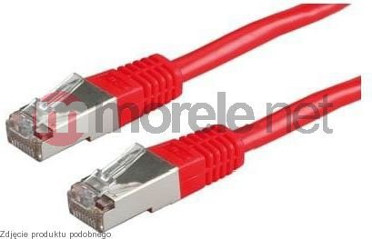 Netrack patch cable RJ45, snagless boot, Cat 5e FTP, 20m red kabelis, vads