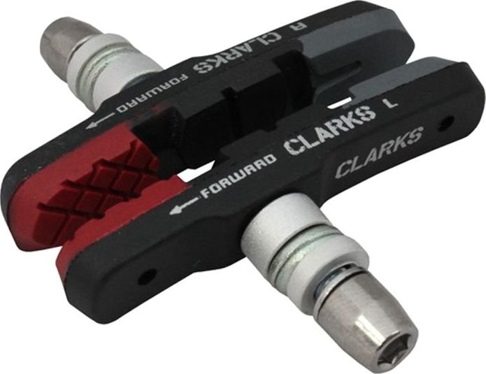 Klocki hamulcowe CLARK'S CPS301 MTB (V-brake) czerwono-czarno-szare 72mm CLA-CPS301 (5021646012870)