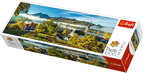 Trefl 1000 Panorama - Nad jeziorem Schliersee (29035) puzle, puzzle