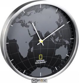 National Geographic Wall Clock World radio, radiopulksteņi