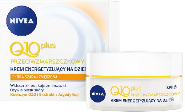 Nivea Q10 Plus Krem przeciwzmarszczkowy energetyzujacy na Dzien SPF15 50ml 0182322 (8023279204025) kosmētika ķermenim