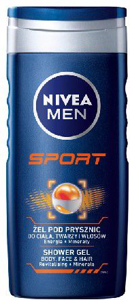 Nivea Bath Care Regenerujacy zel pod prysznic Sport for Men 250ml 0181078 (4005808782390) kosmētika ķermenim