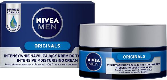 Nivea FOR MEN Nawilzajacy krem do twarzy Original 50ml 0188812 (4005808789382) kosmētika ķermenim