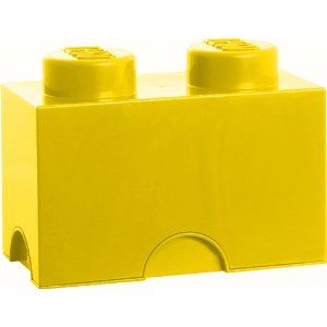 Lego Storage Brick 2 Bright Yellow LEGO konstruktors