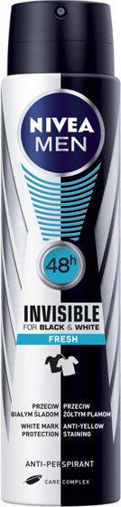 Nivea Dezodorant INVISIBLE FRESH spray meski 250ml 0185976 (5900017055695)