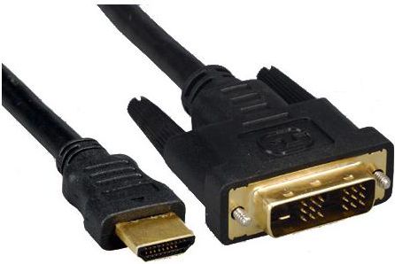 Kabel HDMI - DVI-D 3m czarny 947574 (8590274252479) kabelis video, audio