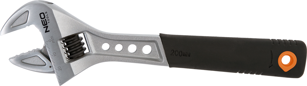 Neo Klucz nastawny typu szwed 200mm gumowa rekojesc (03-011) 03-011 (5907558404128)