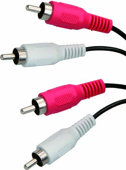 Kabel RCA (Cinch) x2 - RCA (Cinch) x2 5m czarny 945527 (8590274299917) kabelis video, audio