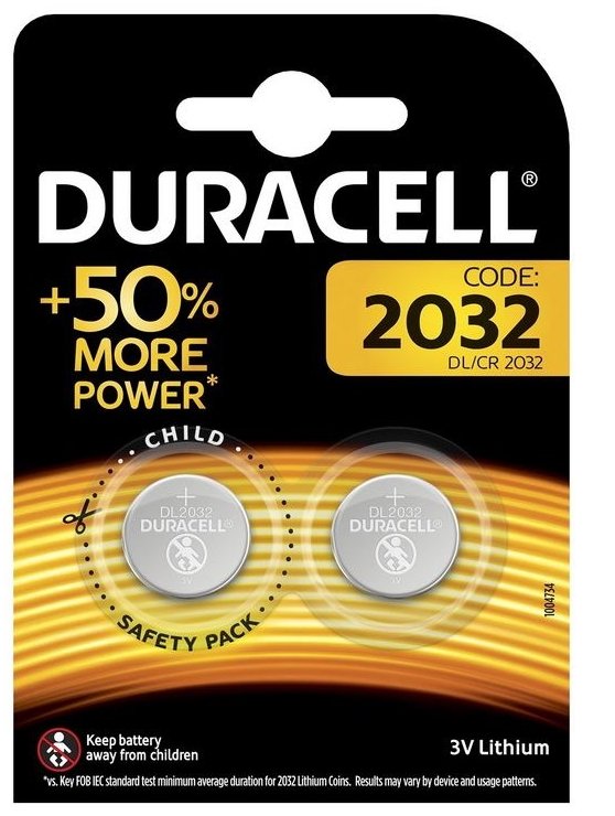 Duracell CR2032 Litija 3V Baterijas 2gb Baterija