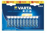 Varta Bateria High Energy Micro,  AAA, LR 03, 10 pc  (04903121461) Baterija